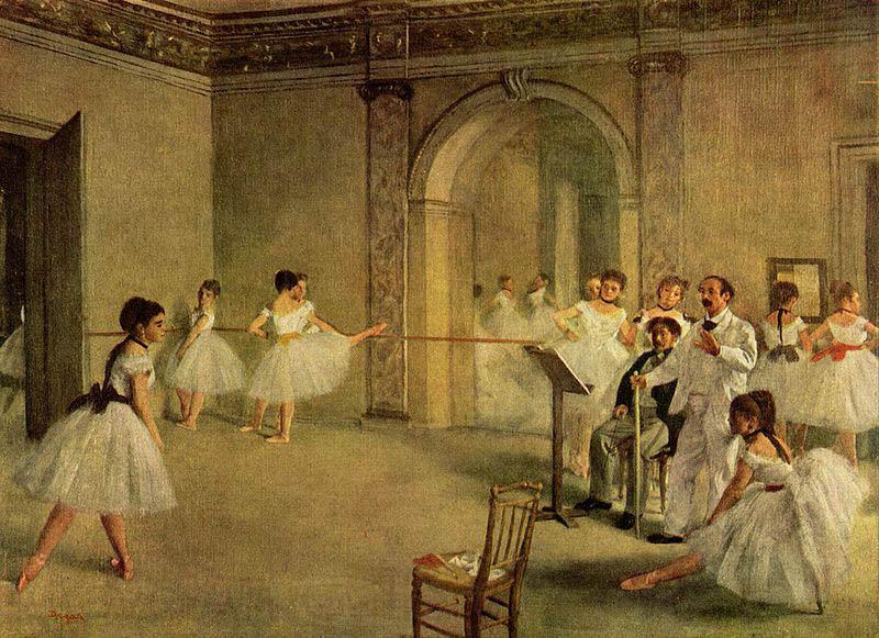 Edgar Degas Ballettsaal der Oper in der Rue Peletier Norge oil painting art